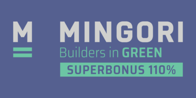 EXE-Mingori Green_Logo_Superbonus110percento_sfondoviola